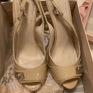 BCBG beige heels. Size 9